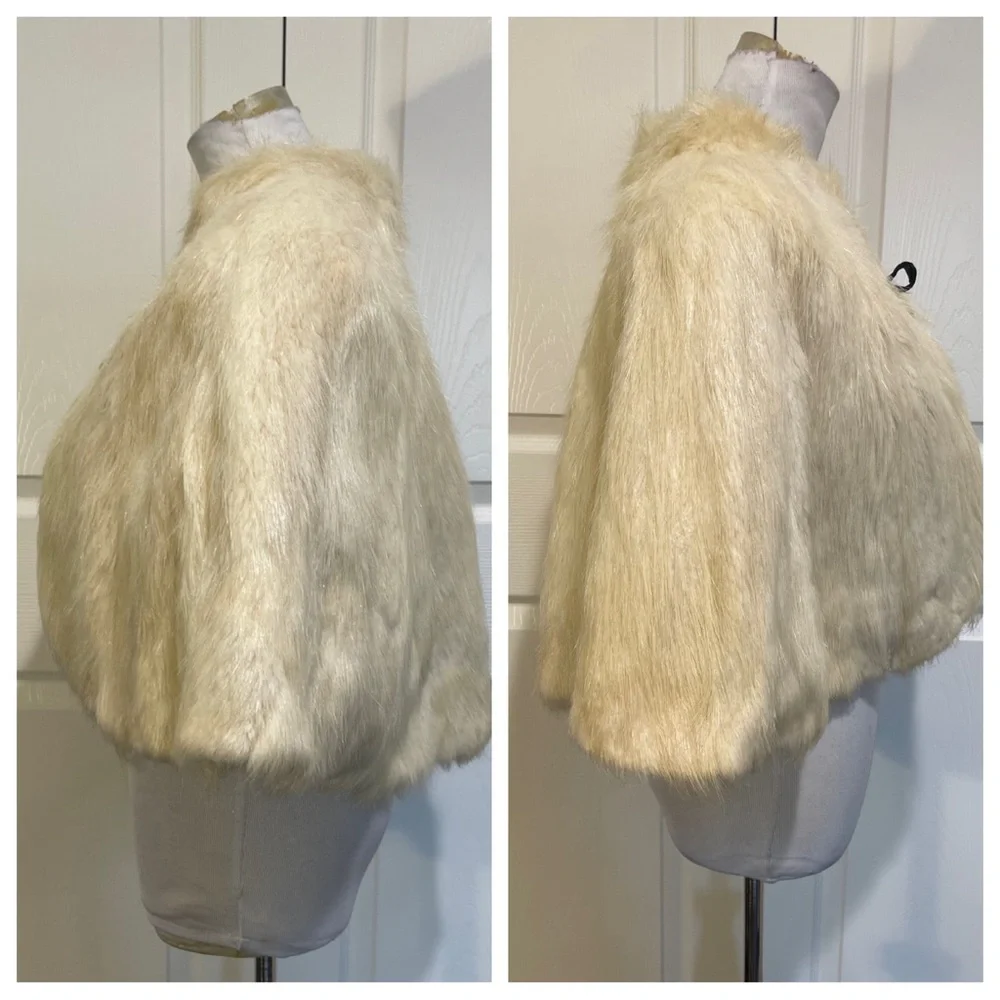 Vintage reversible fur cape